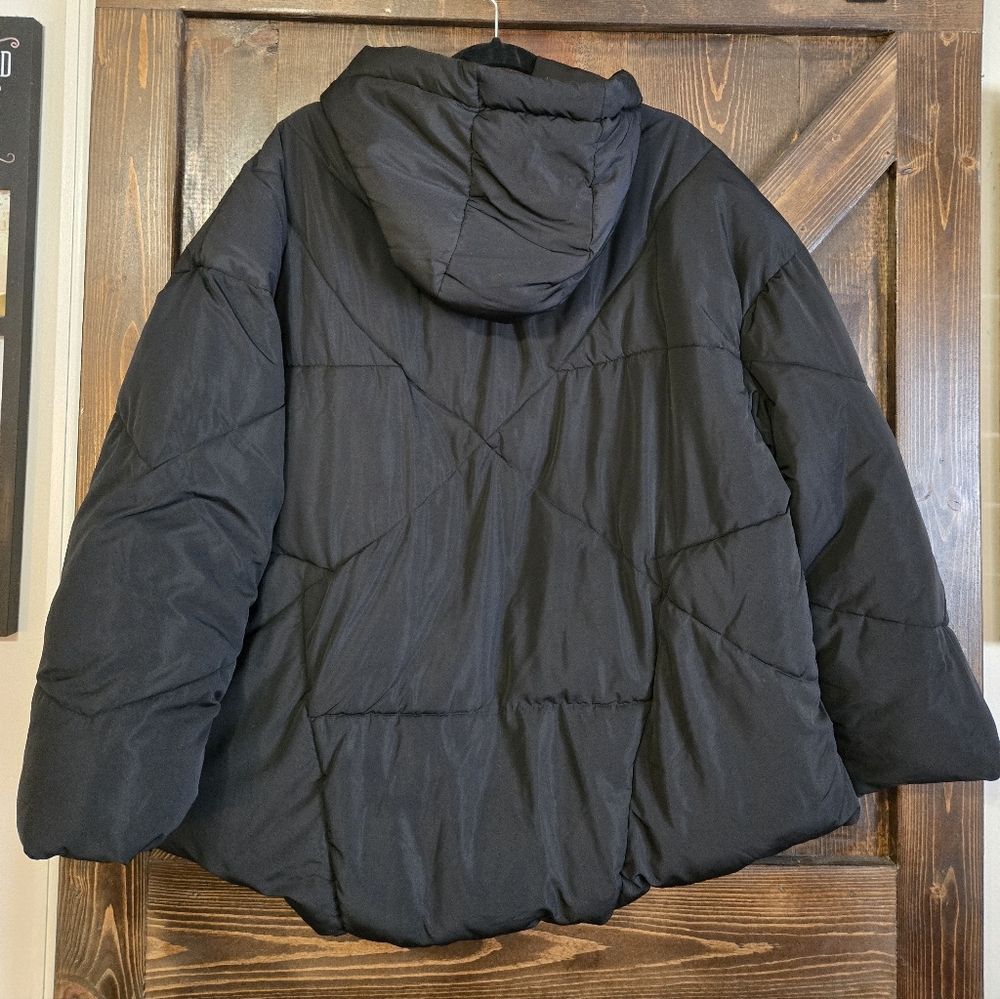 Free People Hailey Black Puffer Jacket S - Picture 3 of 5